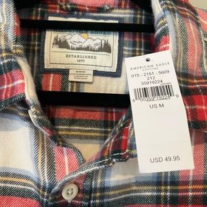 American Eagle Men’s Flannel Shirt. New with tags. Never worn. Size medium